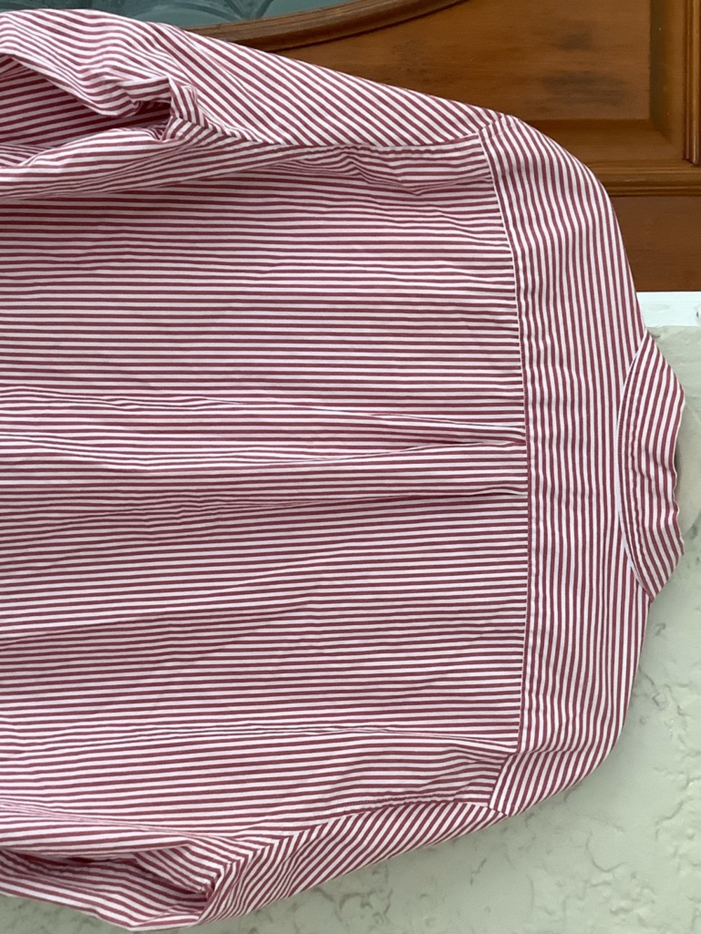 J. Crew Red & White Striped Button-Up Dress Shirt - Picture 4 of 9